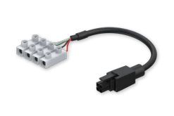 Napájecí kabel s konektorem,4póly, zakončení svorkovnicí