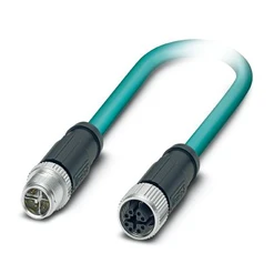 Propoj. kabel M12-8p 0°M/ M12-8p 0°M, 1m, kod X, Ethernet CAT6, PUR; NBC-M12MSX/1,0-94F/M12FSX
