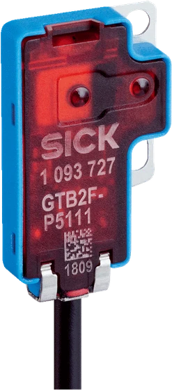 Opt.  snímač s potl. pozadím, PNP/NO, Sn=1-30mm, red LED, 10-30 VDC, 0.8 kHz, kab. s M8/3p; 1093728