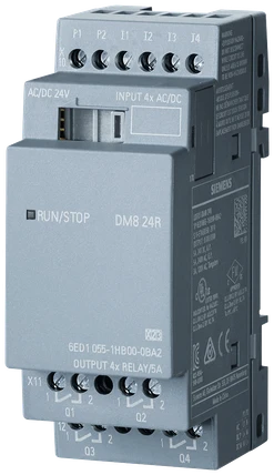 Rozš.modul DM824R,24VAC/DC,4I/4O(releové)