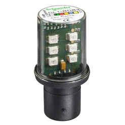 LED 24V BA15d zelená