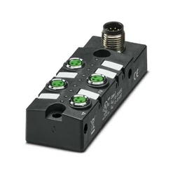Rozvodná skříň, 4x M8/3p, A-kod, přip. M12/8p;, SACB- 4/3-L-M12-M8 HD
