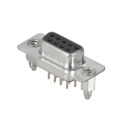 Konektor D-SUB F6.1 T09VU 3.2B2 TY BK, Pólů: 9 pájené