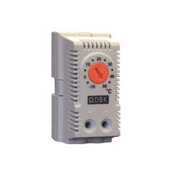 Termostat N/C topení -10°+50°C, IP30,230VAC