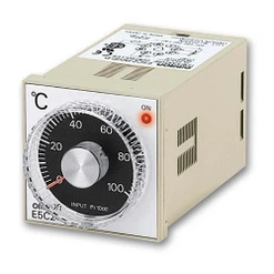 Tepl. regulátor, 48x48mm, ON-OFF, TC-J, 0-300°C, analog. volba, 100-240V AC