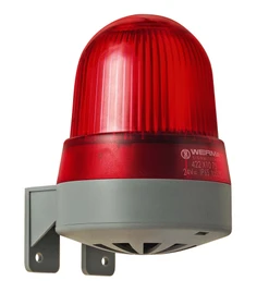LED-Více tón. siréna,24VUC,červená, 109 dB