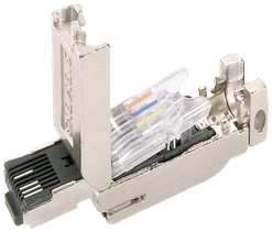 IE FC RJ45 PLUG 180 2X2, RJ45 PLUG CONNECTOR