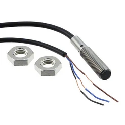 Ind. snímač M8, PNP/NO, Sn=2mm, kabel 2m PVC, vestavný, nerez., 10-30 VDC, L=42mm, IP67