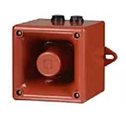 Elektronická siréna A105N, 10-60 V DC,IP66,červená, s montážními oky