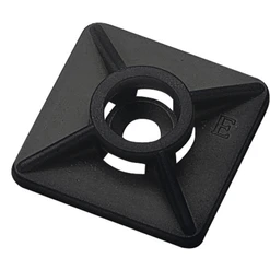 Samolepící úchytky 19x19mm, barva černá