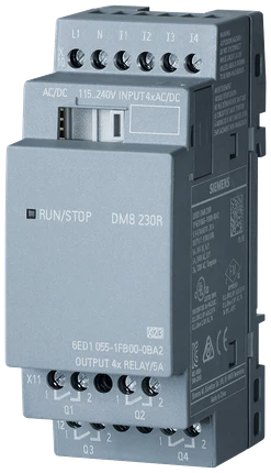 Rozš.modul DM8230,230VAC/DC,4I/4O(releové)