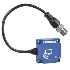 RFID anténa, 40x40x15mm, 13.56 MHz, Sn=10-70mm, 24VDC, kabel 0.2 m + kon. M12/5p