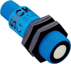 Ultrazvukový snímač M18, Sn=20..150/250mm, 0-10V, 15-30VDC, 2xLED, kon. M12/4p, IP67; 6072873