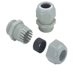 Plastová vývodka M25, 8 mm, otvor 11 - 17 mm, IP54, IP66, IP67, IP68 - 5 bar (30 min.), Polyamid