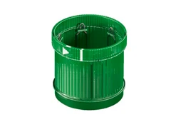 Optický prvek LED s trvalým světlem, zelený 24V AC