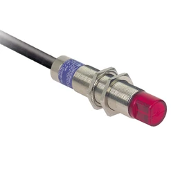 Opt. snímač M18 s BGS, 90°, 2-vodič/NO, Sn=0,12 m, kabel 2m PvR, 24-240 V AC/DC, 25Hz, IP67