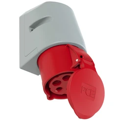 Zásuvka nástěnná 5P, 32A / 400V, 6h, IP44