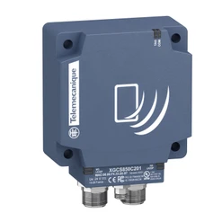 RFID anténa, 13.56 MHz, 2x M12/4p F Ethernet, M8/4p M napájení, 24VDC, 10...100 Mbit/s