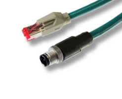 Ethernet kabel, 3m, M12/4pin/RJ45, přímý, Push-pull RJ45,902-51867