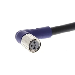 Kabel s kon. M8/3p F 90°, 2m PVC, s volným koncem, černý, IP67
