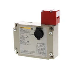 Bezp. spínač s blok. a klíčem, 1NC/1NO+1NC, slow, Pg13, mech. blokování/ solenoid 24VDC pro uvolnění