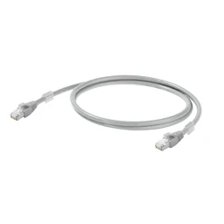 Propojovací kabel, RJ45 IP 20, RJ45 IP 20, CAT6A, LSZH, 3 m, šedý; 1165940030