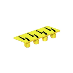 Kryt symbol blesk 13x8,1mm, žlutá