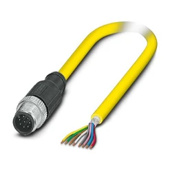Kabel s kon. M12/8p 0° M, 2m, PVC, žlutý, stíněný
