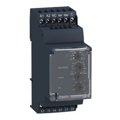 Hladinové relé 0,25 až 1 MOhm, 2P/5A, 24-240VAC/DC