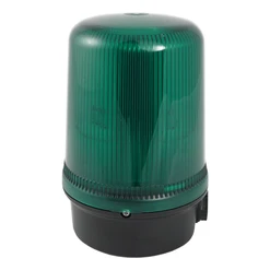 LED maják s nastavitelnou funkcí,10-50VDC,zelený, IP65, 9 světelných módů, 2 úrovně výstrahy