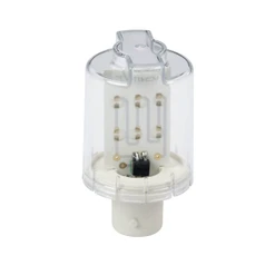 LED baňka blikající, 24V AC/DC, červená, BA15d
