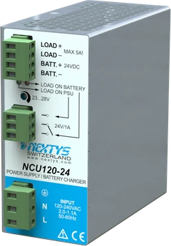 DC-UPS modul NEXTYS; 120-230VAC/23-27,5VDC/5A;, SWITZERLAND; -40 až +70°C
