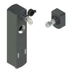 Bezpečnostní dveřní spínač RFID, pod nap. odemčen, kon. M12/12pin, odjištění klíčkem, aktuátor F41