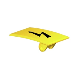 Kryt symbol blesk 23,5x12mm, žlutá
