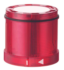 LED pevný/blikající díl, 24 V AC/DC, červený, TwinLIGHT, ClassicLOOK, KombiSIGN 72