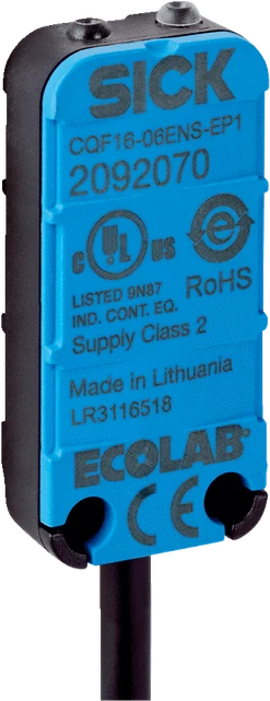 Kapacitní snímač, PNP/NC, Sn=0,5-6mm,10-30VDC,10Hz, 34x16x8mm,4pin, 0,30 m, PVC,IP67; 6068625