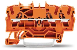 Svorka 2,5mm,3 vstupy,oranžová