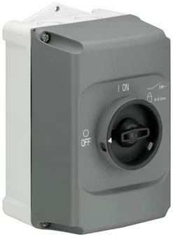 Plastová skříňka pro MS116, IP65, černá rukojeť, 1SAM201911R1010