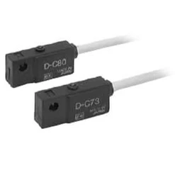 Jazýčkový snímač polohy mont. páskem, 2 vodič, 24VDC, 100VAC, 0.5m kabel, LED