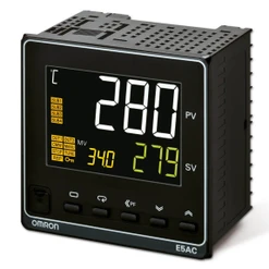 Temp. controller, 96x96mm, TC, Pt100, analog, 4xAUX; 1x out current lin., Event IP(2), RS485,USB