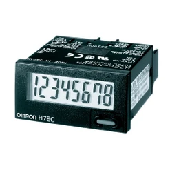 Součtový čítač,DIN 48x24,nezáv.napájení,LCD, 8 číslic,beznapěťový vstup,černý,bez.podsvětlení