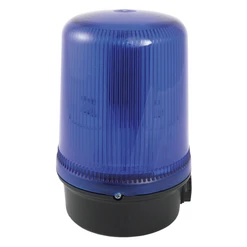 LED maják s nastavitelnou funkcí,10-50VDC,modrý, IP65, 9 světelných módů, 2 úrovně výstrahy