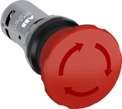 STOP tlačítko rudé, 40mm, uvolň. otočením 1Z+1V