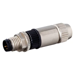 Konektor MOSA M8 M přímý, 3-pin, 0.14…0.34mm2, samořezné kontakty, slim-line