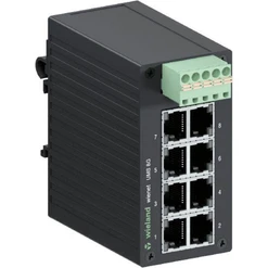 Industrial Ethernet Switch 8x 10/100/1000 MBit/s, IP switch WIENET UMS 8G