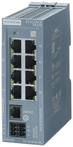 SCALANCE XB-208 8x 10/100 Mbit/s RJ45 portů