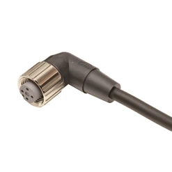 Kabel s kon. M12/3p 90° F, 5m, PVC protipožár., černý, kod-A, IP67