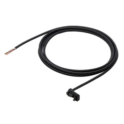 Root-straight cable 3 m for F3SG-SR, black;, cable for receiver with dedicated connector