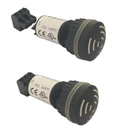 El.inst.bzuč. 12/24V ACDC,kont.,M22,IP65, 12V-77,5dB; 24V-80dB