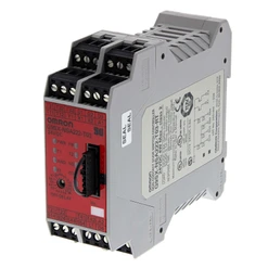Bezp. relé pro D40A (mag. sp.), 24VDC, polovod., 2+2 čas. 3s, 2 pom., pružin. svorky, 24 V DC